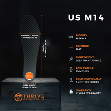 Load image into Gallery viewer, X-Glide Flexible Carbon Fiber Insoles