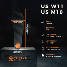 Load image into Gallery viewer, X-Glide Flexible Carbon Fiber Insoles