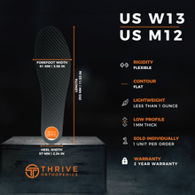 Load image into Gallery viewer, X-Glide Flexible Carbon Fiber Insoles