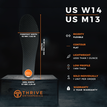 Load image into Gallery viewer, X-Glide Flexible Carbon Fiber Insoles